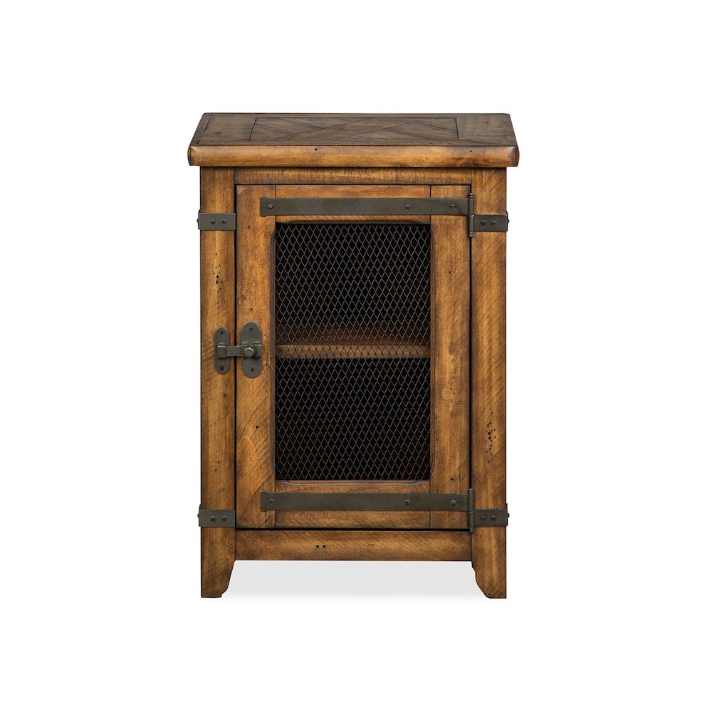Chesterfield Farmhouse Timber Chairside End Table