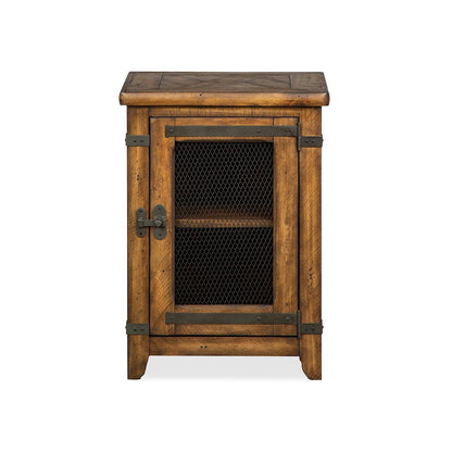 Chesterfield Farmhouse Timber Chairside End Table