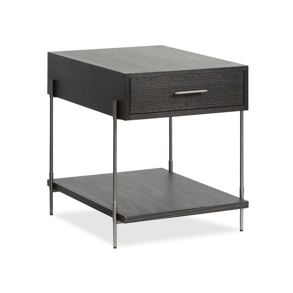 Spencer Dark Briarsmoke Rectangular End Table