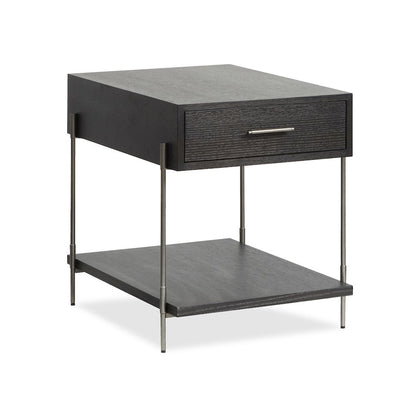 Spencer Dark Briarsmoke Rectangular End Table