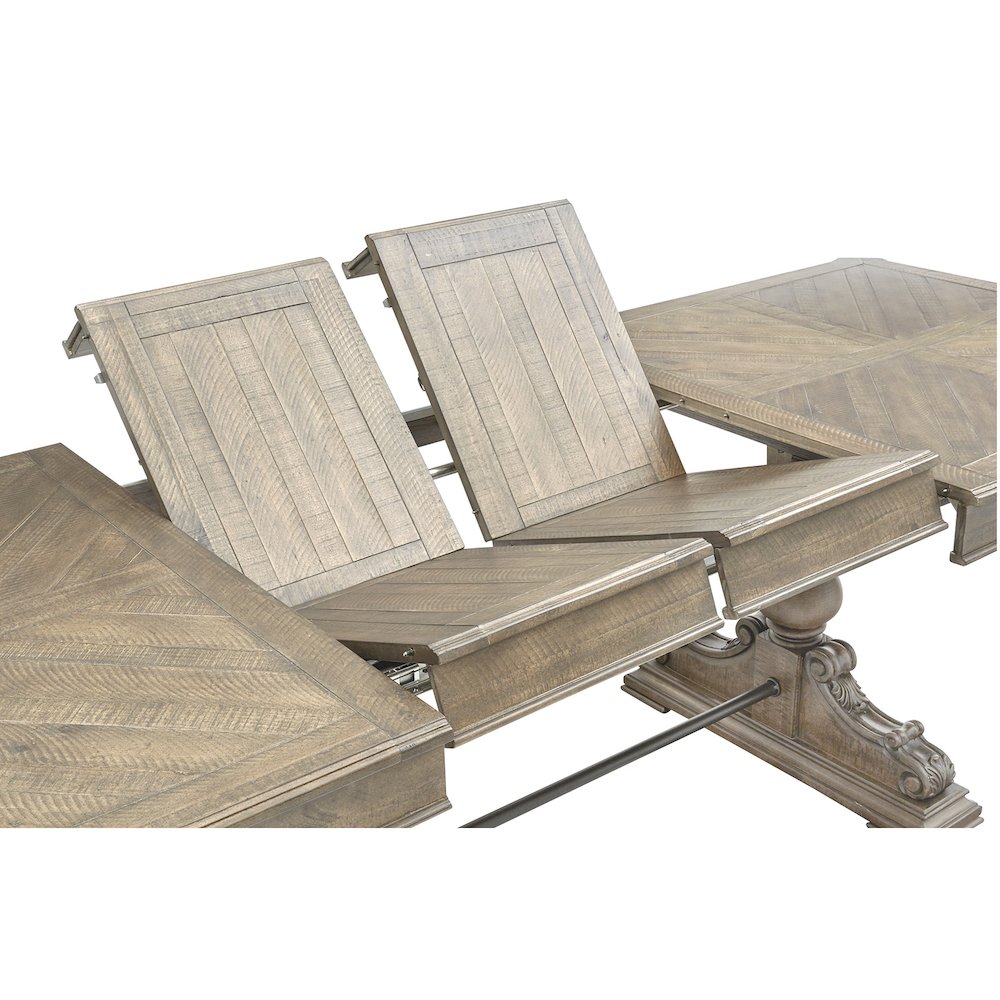 Marisol Fawn Extendable Trestle Dining Table