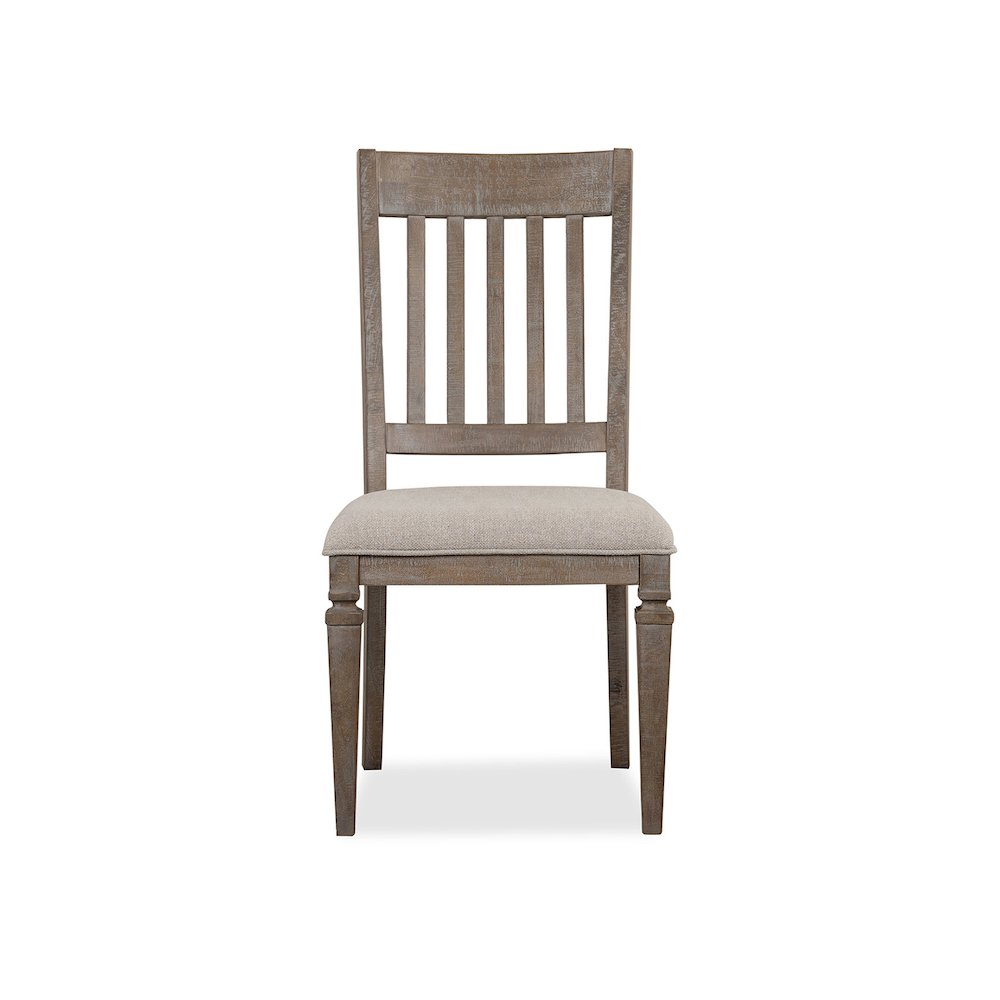 Lancaster Dovetail Grey Upholstered Side Chair Two Pack