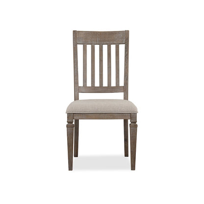 Lancaster Dovetail Grey Upholstered Side Chair Two Pack