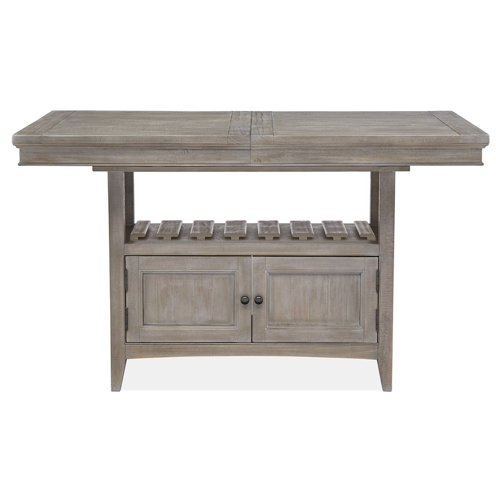 Paxton Place Dovetail Grey Extendable Counter Height Dining Table