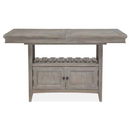 Paxton Place Dovetail Grey Extendable Counter Height Dining Table