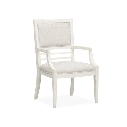 Echo Isles Sea Pearl And Driftwood Upholstered Arm Chair Two Pack