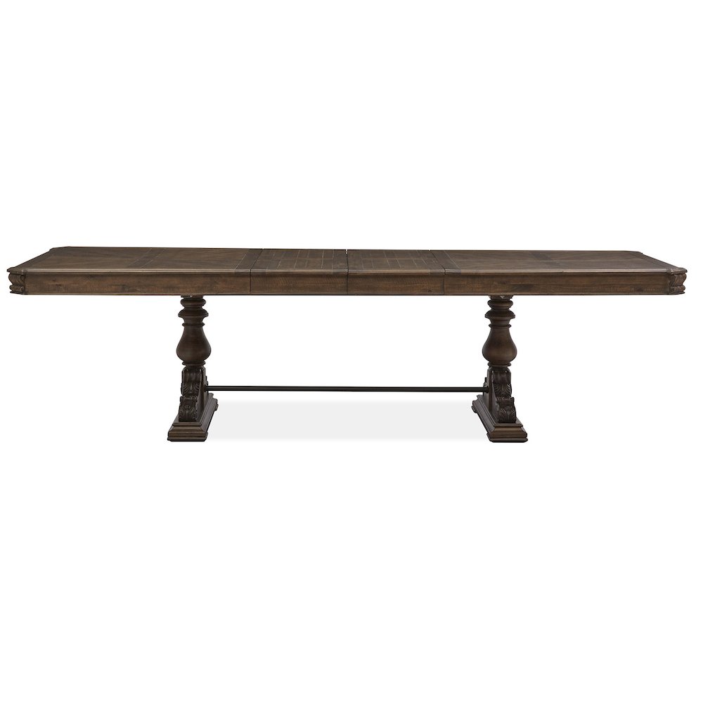 Durango Willadeene Brown Extendable Trestle Dining Table