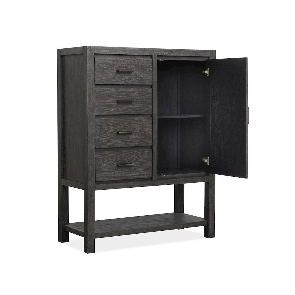 Plum Creek Ravenwood Black Door Chest