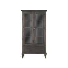 Sutton Place Weathered Charcoal Door Bookcase