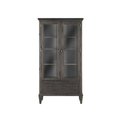 Sutton Place Weathered Charcoal Door Bookcase