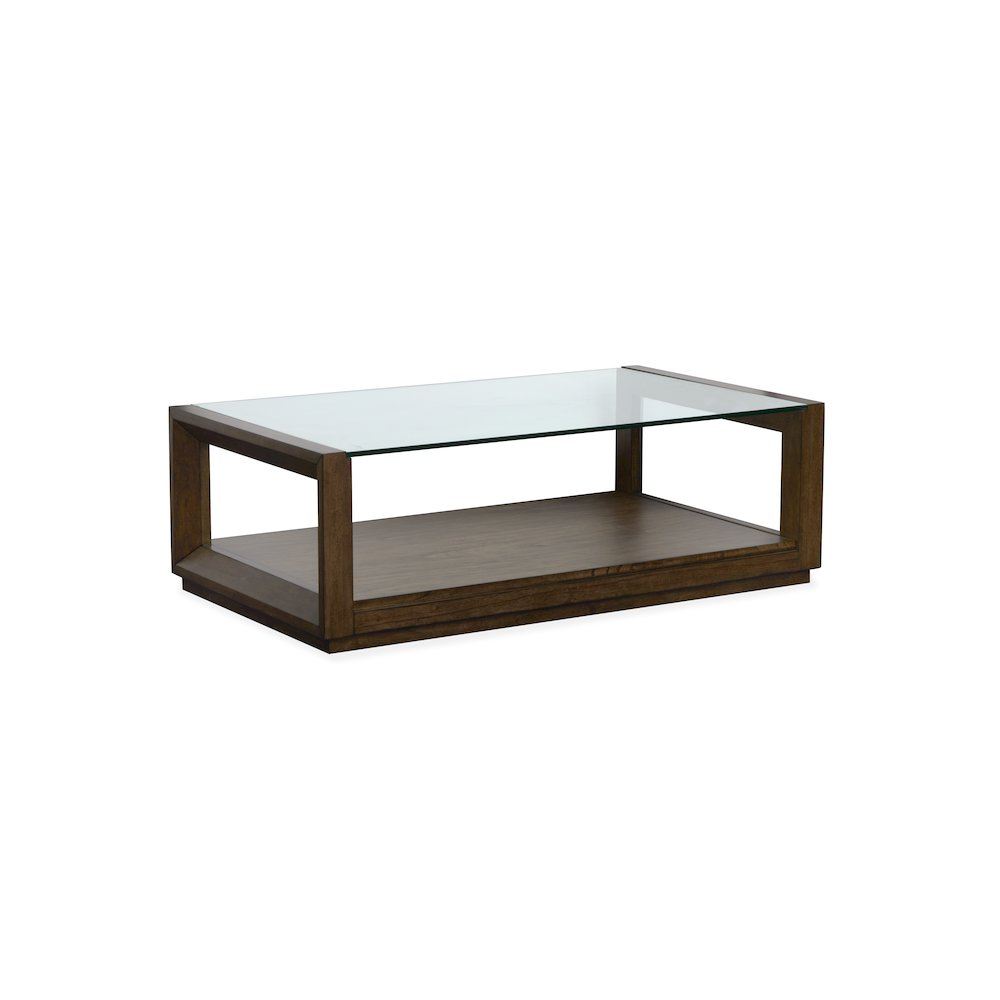 Sebastian Cinnamon Rectangular Cocktail Table With Casters