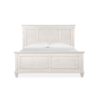 Newport Alabaster King Shutter Panel Bed