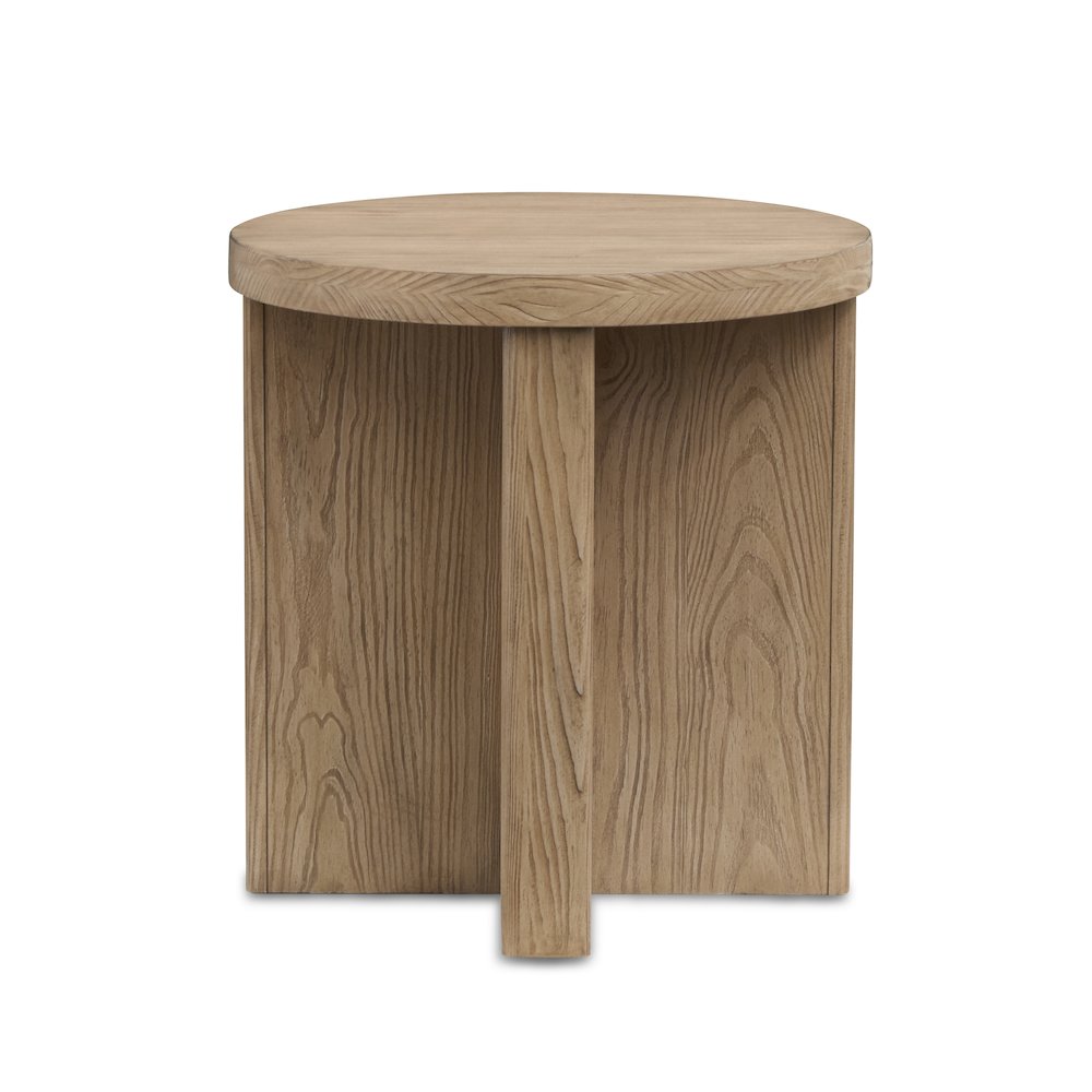 Hayden Golden Oat Round End Table