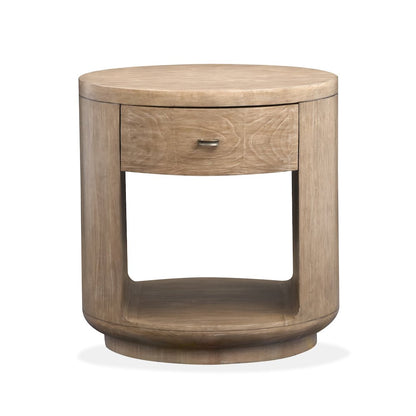 Sanford Chateau Brown Round End Table