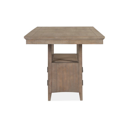 Paxton Place Dovetail Grey Extendable Counter Height Dining Table
