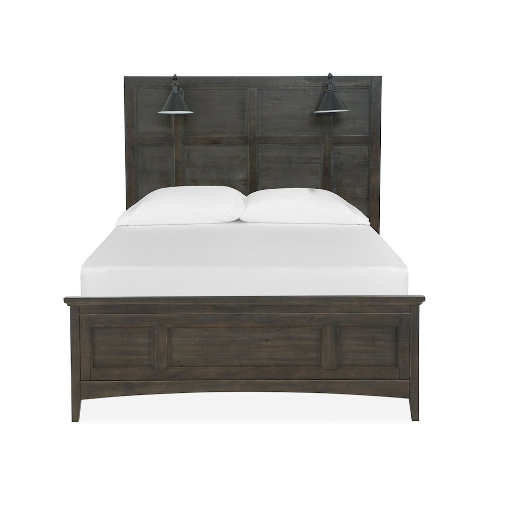 Westley Falls Graphite Queen Lamp Panel Bed