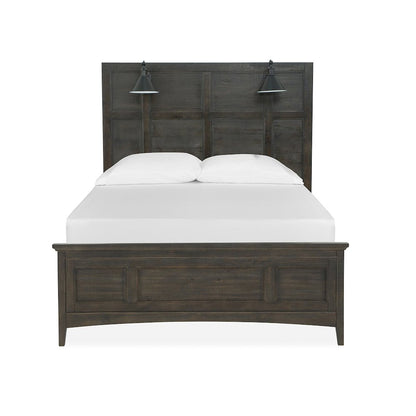 Westley Falls Graphite Queen Lamp Panel Bed