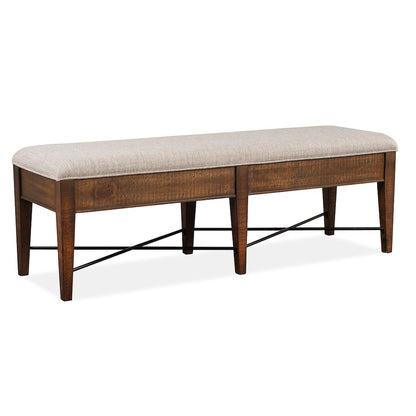 Bay Creek Toasted Nutmeg Upholstered Bench