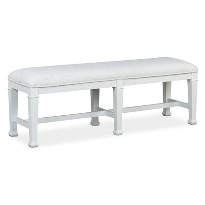 Kingston Whisper White And Cerused Nutmeg Bench