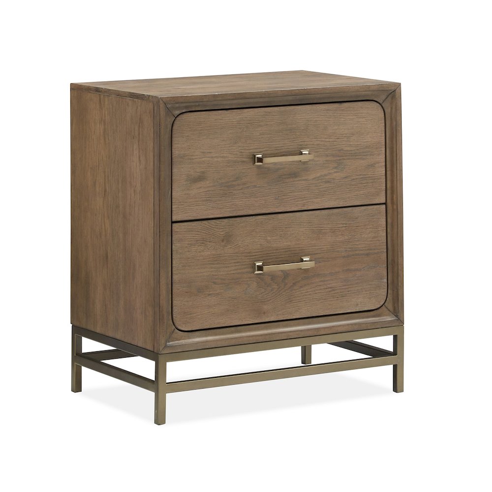 Lindon Belgian Wheat And Coffee Bean Drawer Nightstand