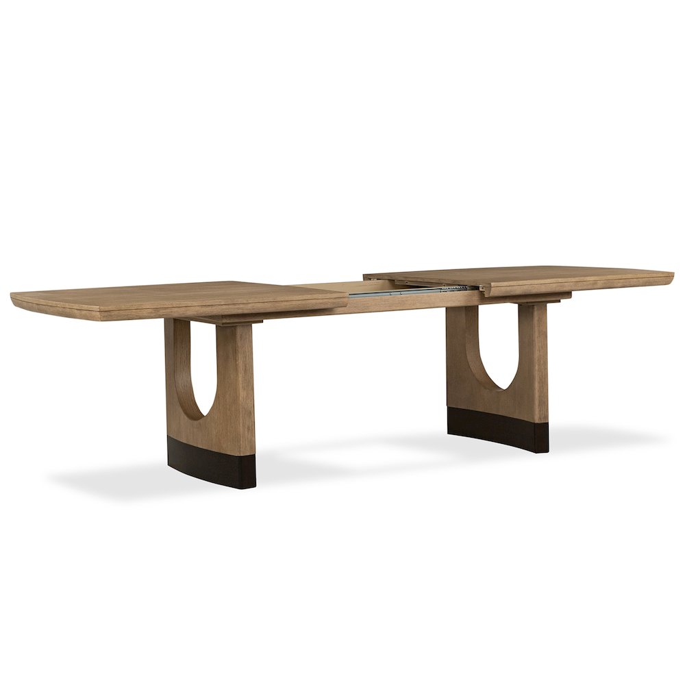 Tristan Swiss Coffee Extendable Trestle Dining Table