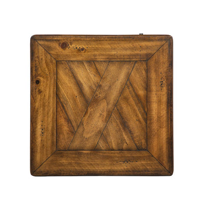 Chesterfield Farmhouse Timber Chairside End Table