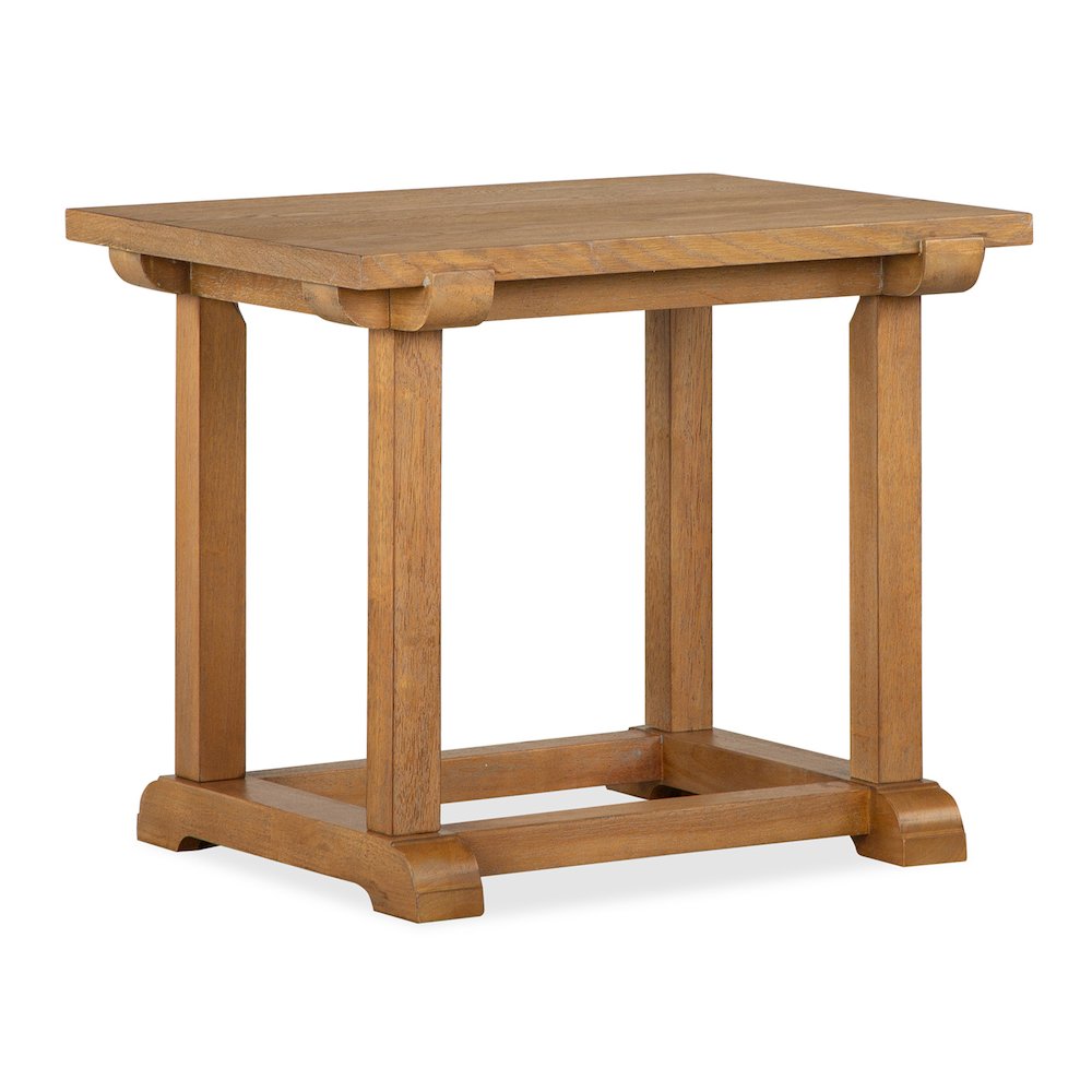 Lindon Belgian Wheat Rectangular End Table