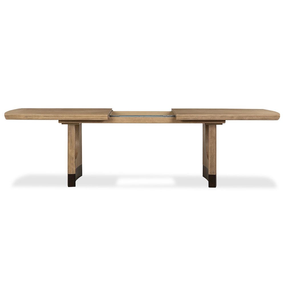 Tristan Swiss Coffee Extendable Trestle Dining Table