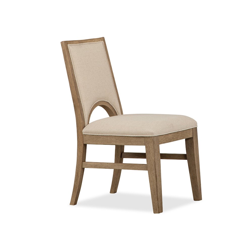 Tristan Swiss Coffee Upholstered Side Chair Two Pack
