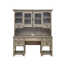 Tinley Park Dove Tail Grey Desk With Hutch