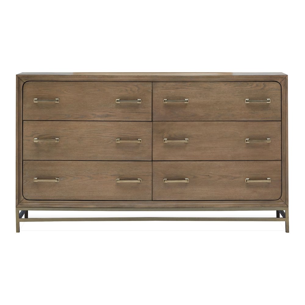 Lindon Belgian Wheat And Coffee Bean Double Drawer Dresser