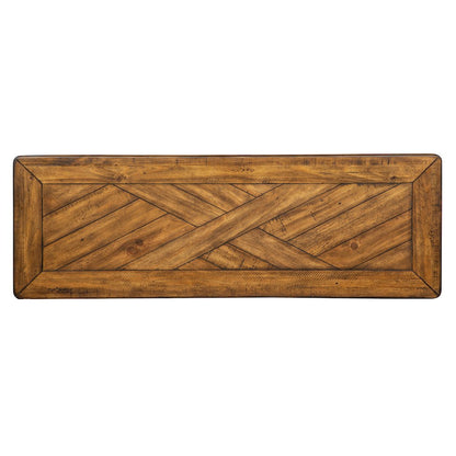 Chesterfield Farmhouse Timber Rectangular Sofa Table