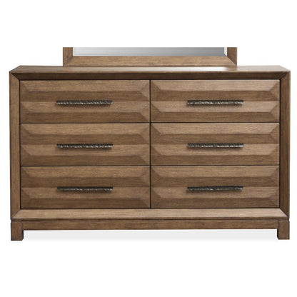 Callisto Bourbon Brown Double Drawer Dresser