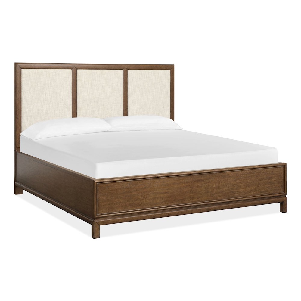 Ridgefield Russet Queen Upholstered Panel Bed