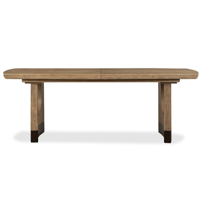 Tristan Swiss Coffee Extendable Trestle Dining Table