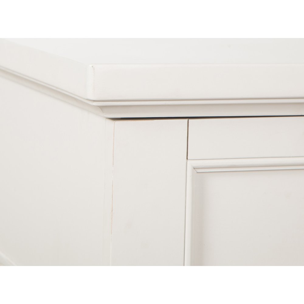 Willowbrook Egg Shell White With Slight Rub Through Open Nightstand