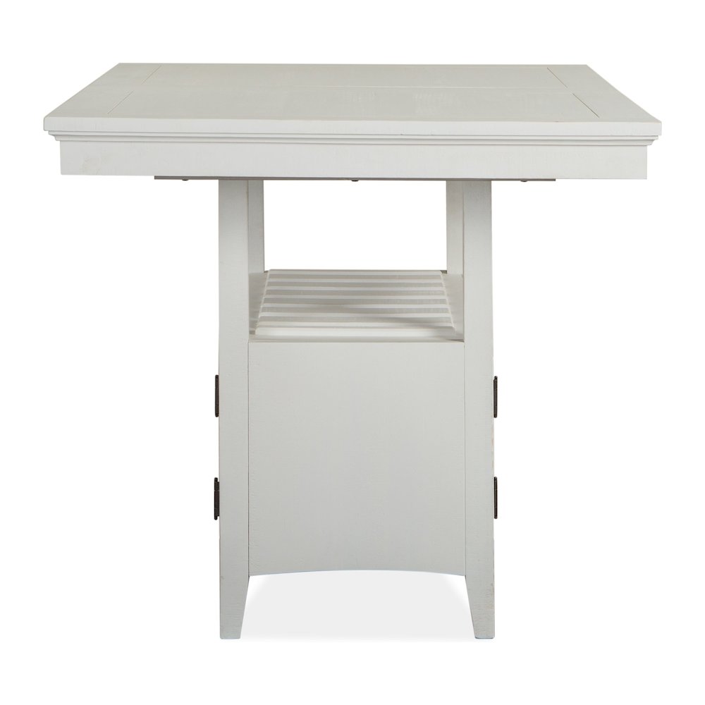 Heron Cove Chalk White And Dovetail Grey Extendable Counter Height Dining Table