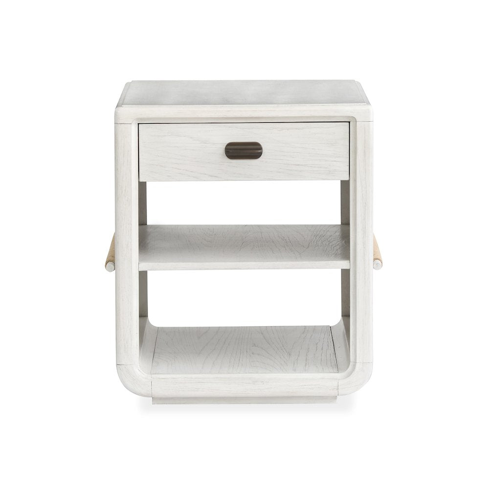 Sunset Cove Moonlight Pearl Chairside End Table