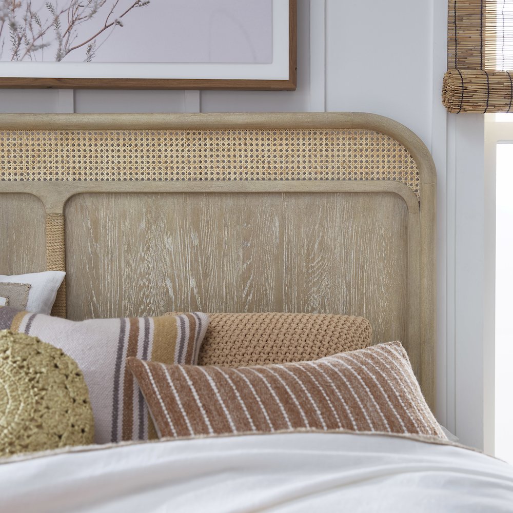 Sunset Cove Sanibel Brown Queen Panel Bed