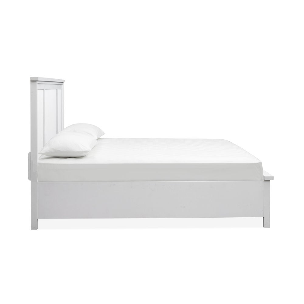 Windmill Harbour White Whisp And Sand Queen Panel Bed