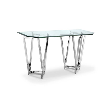 Lenox Square Chrome Rectangular Sofa Table