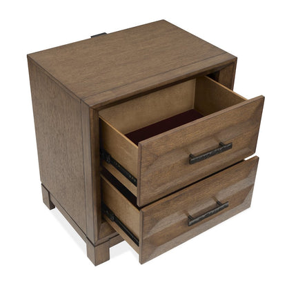 Callisto Bourbon Brown Drawer Nightstand