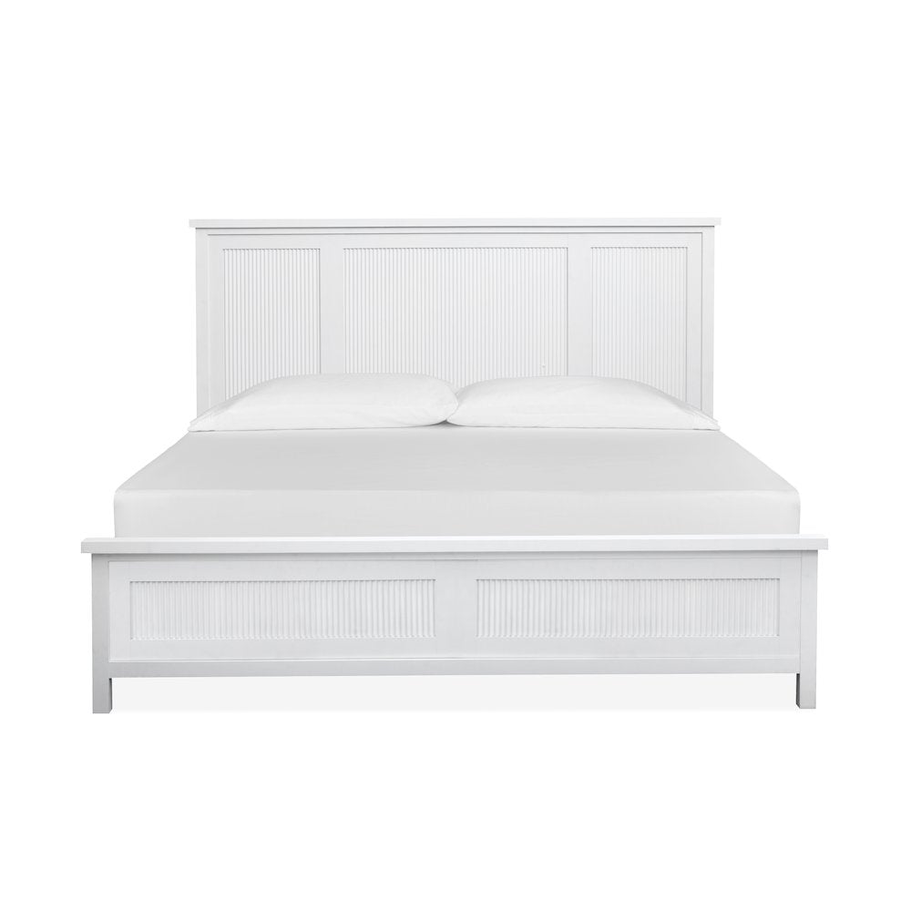 Windmill Harbour White Whisp And Sand Queen Panel Bed