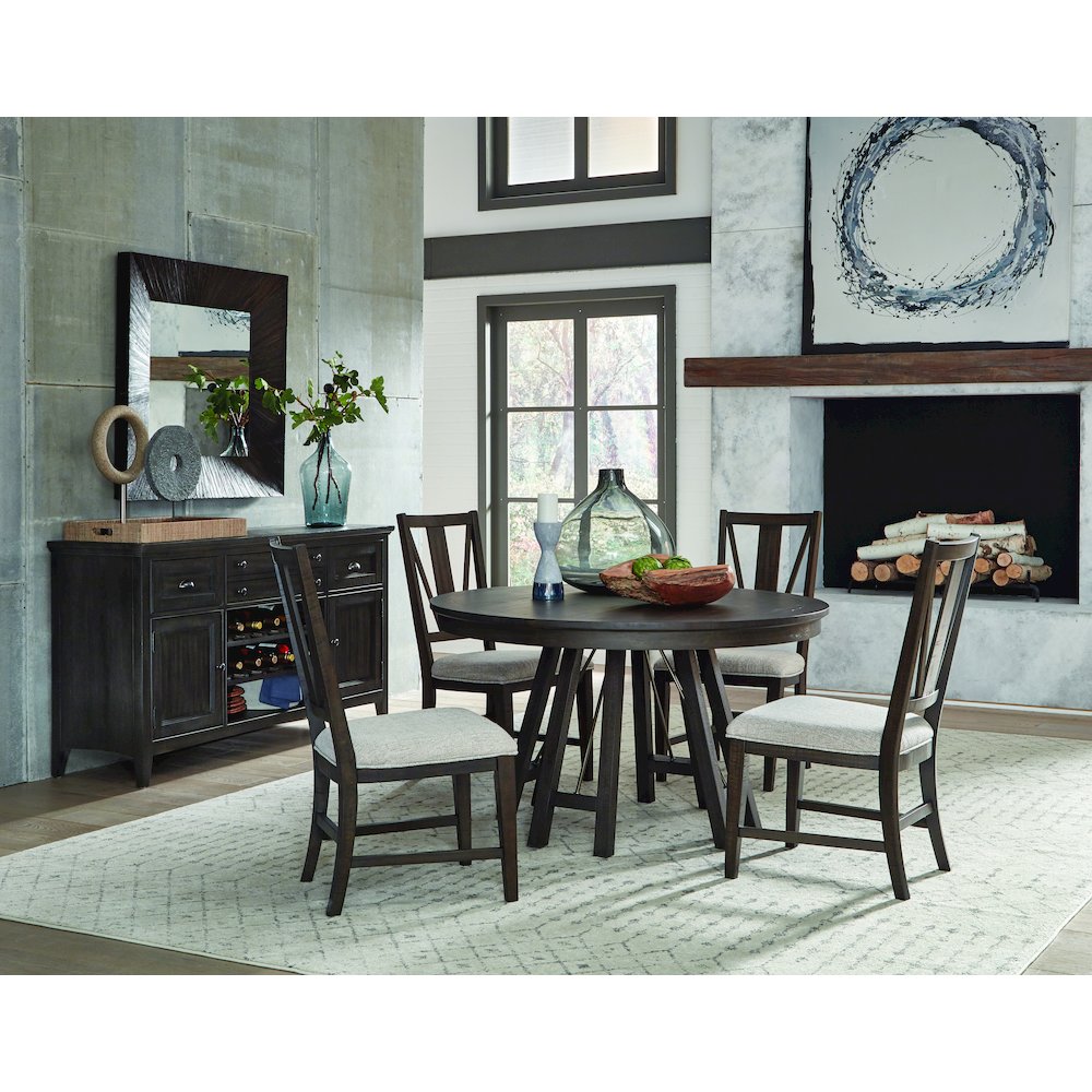 Westley Falls Graphite 52" Round Dining Table
