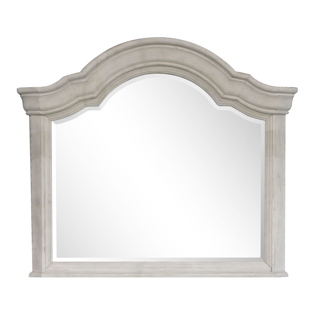 Bronwyn Alabaster Drawer Dresser With Shaped Mirror