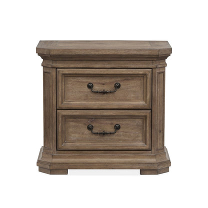 Adler Court Florentine Walnut Drawer Nightstand