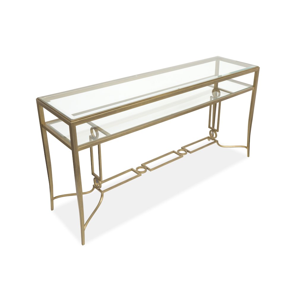 Lorena Burnished Brass Rectangular Cocktail Table