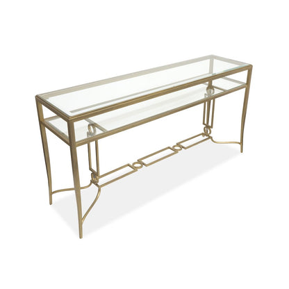 Lorena Burnished Brass Rectangular Cocktail Table