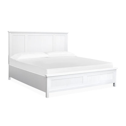 Windmill Harbour White Whisp And Sand Queen Panel Bed