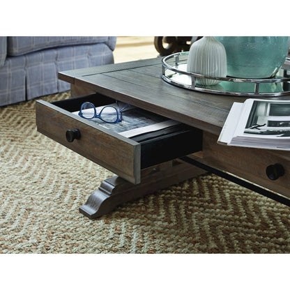 Tinley Park Dove Tail Grey Rectangular Cocktail Table